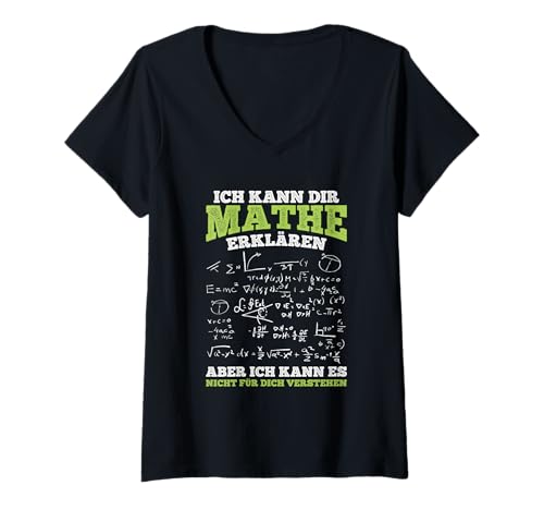 Damen Kann Es Nicht Für Dich Verstehen Mathe Mathematik T-Shirt mit V-Ausschnitt Damen Kann Es Nicht Für Dich Verstehen Mathe Mathematik T-Shirt mit V-Ausschnitt von Mathematik Geschenke für Mathe Lehrer