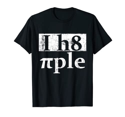 Herren I hate People Mathematik I h8 Piple - Ich Hasse Menschen T-Shirt von Mathematiker | Mathe Sprüche | Geschenkshop
