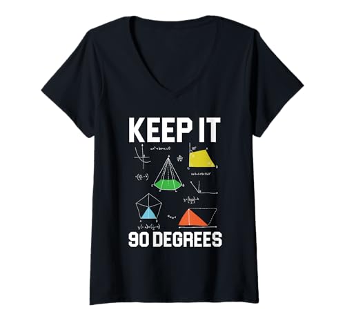 Damen Geometrielehrer Mathematikerin Mathematik Mathematik T-Shirt mit V-Ausschnitt Damen Geometrielehrer Mathematikerin Mathematik Mathematik T-Shirt mit V-Ausschnitt von Mathematiklehrer Mathematik -Mathematiker