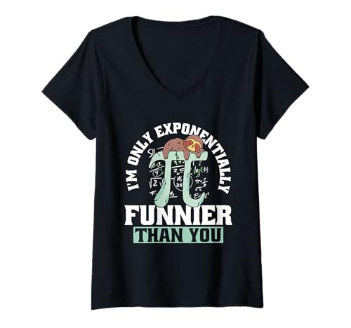 Damen Mathe Mathematik Mathelehrer Mathematiklehrer T-Shirt mit V-Ausschnitt Damen Mathe Mathematik Mathelehrer Mathematiklehrer T-Shirt mit V-Ausschnitt von Mathematische Wissenschaftliche Formel