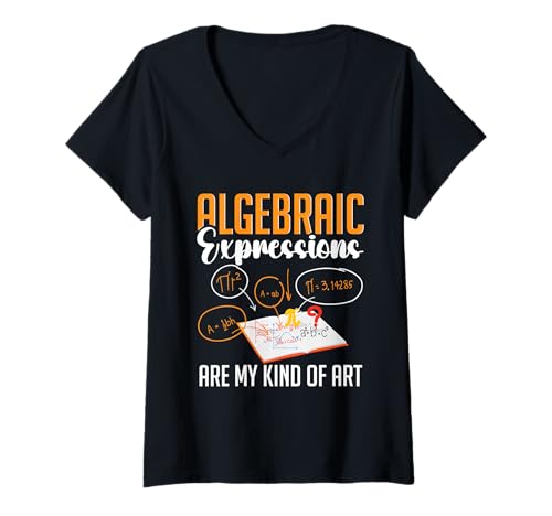Damen Mathe Mathematik Mathelehrer Mathematiklehrer T-Shirt mit V-Ausschnitt Damen Mathe Mathematik Mathelehrer Mathematiklehrer T-Shirt mit V-Ausschnitt von Mathematische Wissenschaftliche Formel