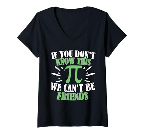 Damen Mathe Mathematik Mathelehrer Mathematiklehrer T-Shirt mit V-Ausschnitt Damen Mathe Mathematik Mathelehrer Mathematiklehrer T-Shirt mit V-Ausschnitt von Mathematische Wissenschaftliche Formel