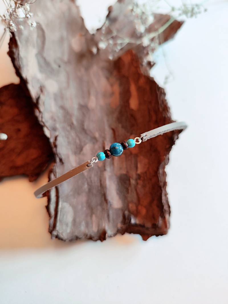 Surfer Fußkettchen Mit Edelsteinen | Boho Fußschmuck Aus Leder Für Yogisfür Yogis von MatherlandCrafts