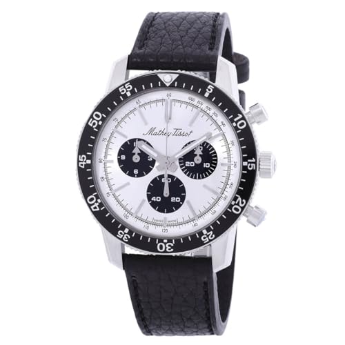 Mathey-Tissot 1968 Chronograph Automatik Silber Zifferblatt Herrenuhr TYPE1968SN, Modern von Mathey-Tissot