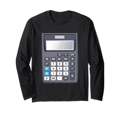 Maths Day Costume for Kids Calculator Costume Number Langarmshirt Maths Day Costume for Kids Calculator Costume Number Langarmshirt von Maths Day Fun Number Costume Kids Calculator