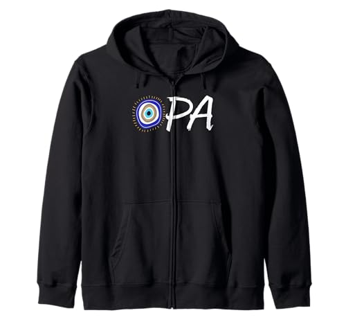 Mati Griechischer Opa für Männer und Frauen. Kapuzenjacke Mati Griechischer Opa für Männer und Frauen. Kapuzenjacke von Mati Evil Eye Greek Products