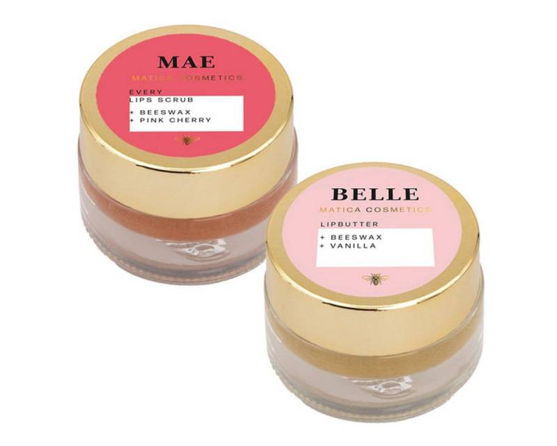 Matica Cosmetics Pflege-Set MAEBELLE Collection Lippenpflegeset, natürlichen Inhaltsstoffe von Matica Cosmetics