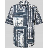 Matinique Regular Fit Freizeithemd mit 1/2-Arm Modell 'Floss' in Marine, Größe M von Matinique