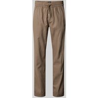 Matinique Regular Fit Leinenhose mit elastischem Bund Modell 'barton' in Mittelbraun, Größe XXL von Matinique