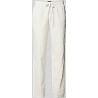 Matinique Regular Fit Leinenhose mit elastischem Bund Modell 'barton' in Offwhite, Größe L von Matinique