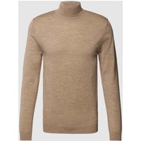 Matinique Rollkragenpullover mit Label-Detail Modell 'parcusman' in Khaki, Größe XL von Matinique