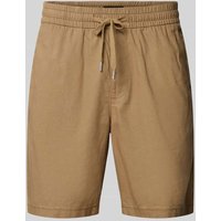 Matinique Shorts mit elastischem Bund Modell 'barton' in Mittelbraun, Größe L von Matinique