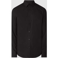 Matinique Slim Fit Business-Hemd mit Stretch-Anteil Modell 'Robo' in Black, Größe L von Matinique