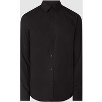 Matinique Slim Fit Business-Hemd mit Stretch-Anteil Modell 'Robo' in Black, Größe S von Matinique