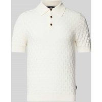Matinique Slim Fit Poloshirt mit kurzer Knopfleiste Modell 'Heritage' in Offwhite, Größe XXL von Matinique