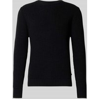 Matinique Strickpullover mit Rundhalsausschnitt Modell 'triton' in Black, Größe XL von Matinique