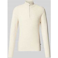 Matinique Strickpullover mit Stehkragen Modell 'lagoon' in Offwhite, Größe XXL von Matinique