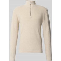 Matinique Strickpullover mit Troyer-Kragen Modell 'lagoon' in Offwhite, Größe XL von Matinique