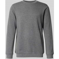 Matinique Sweatshirt mit Label-Detail Modell 'harry' in Hellgrau Melange, Größe XXL von Matinique