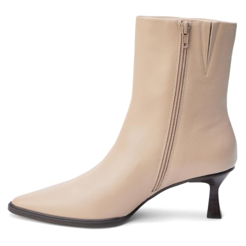 Matisse Gabbie Damenstiefel mit spitzem Zehenbereich, knöchelhoch, mittelhoher Absatz, 5,1–7,6 cm, Beige, Beige, 39 EU von Matisse