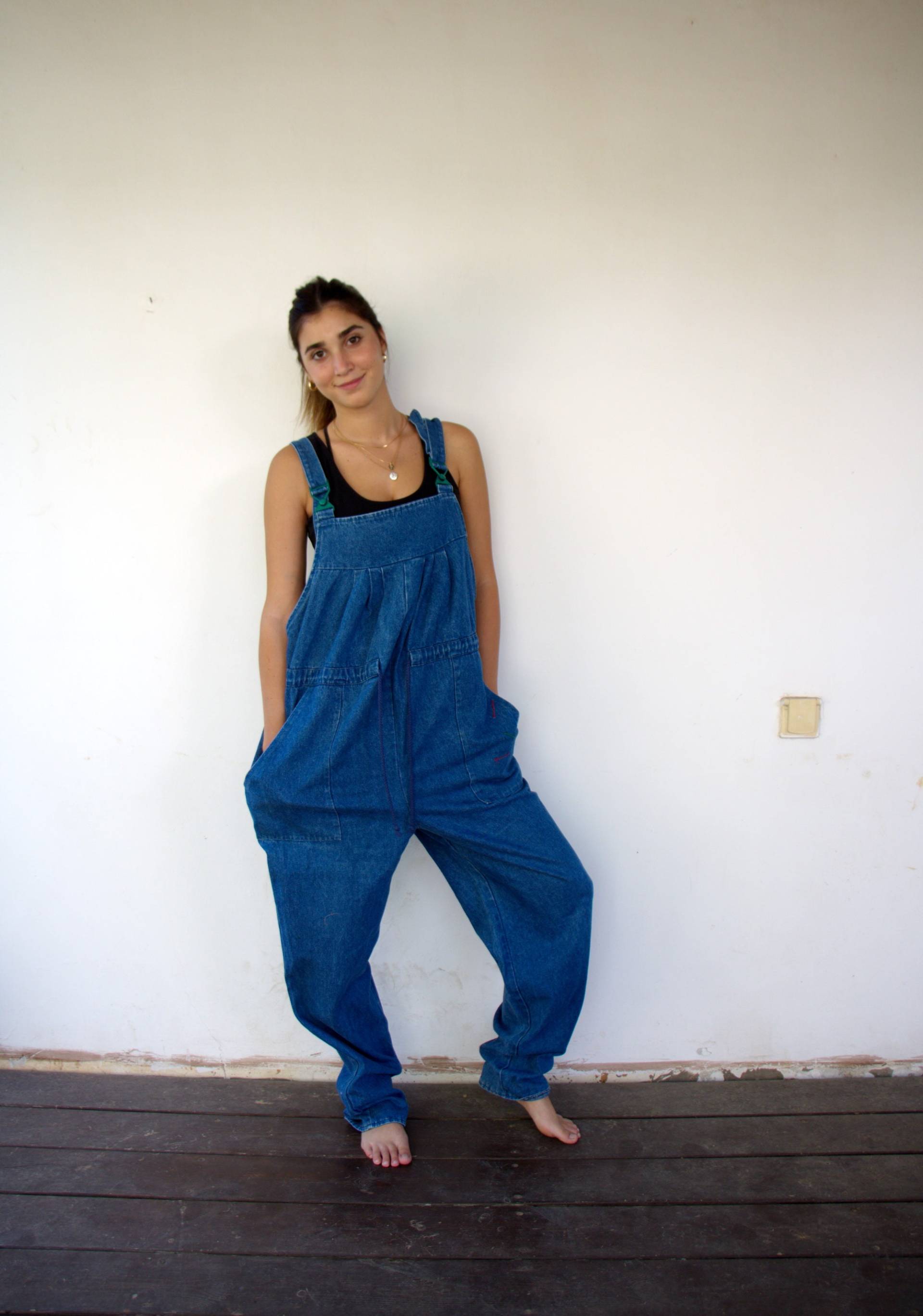 Vintage 80Er Jahre Jeans Overall - Yessica C&a Boho Loose Fit Mutterschaft Arbeitskleidung Baggy Hippie Einheitsgröße // Eu 44 Vintage 80Er Jahre Jeans Overall - Yessica C&a Boho Loose Fit Mutterschaft Arbeitskleidung Baggy Hippie Einheitsgröße // Eu 44 von Matmonitvintage