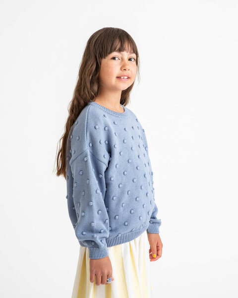 Matona Farbenfroher Pullover für Kinder aus Bio-Baumwolle / Popcorn Sweater von Matona