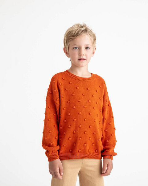 Matona Farbenfroher Pullover für Kinder aus Bio-Baumwolle / Popcorn Sweater von Matona