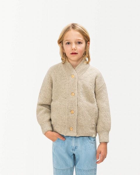 Matona Gestrickter Cardigan im Stil einer Bomberjacke für Kinder / Wool Bomber Jacket von Matona