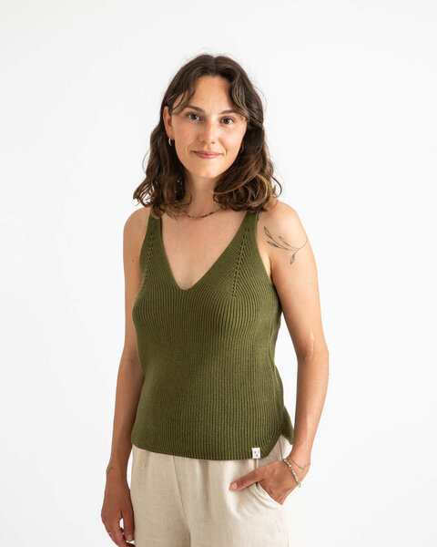 Matona Gestricktes Tank Top für Frauen aus Bio-Baumwolle / Knit Tank von Matona