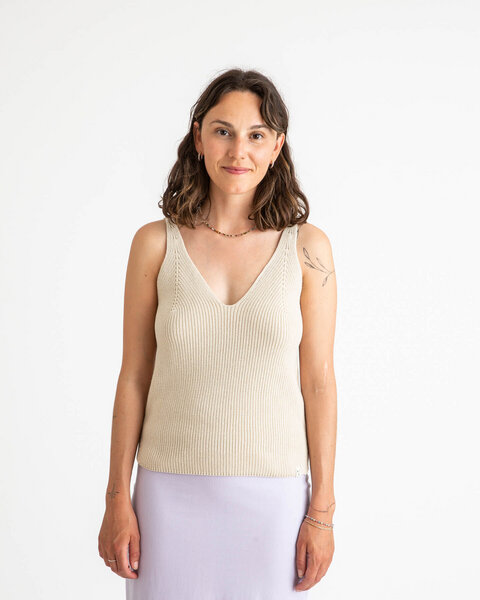 Matona Gestricktes Tank Top für Frauen aus Bio-Baumwolle / Knit Tank von Matona