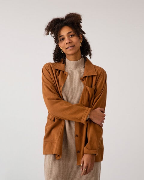 Matona Hemd mit Knopfleiste für Frauen aus Canvas Bio-Baumwolle / Classic Jacket von Matona