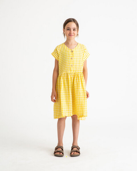 Matona Leinenkleid für Kinder mit kurzen Ärmeln / Simple Dress von Matona