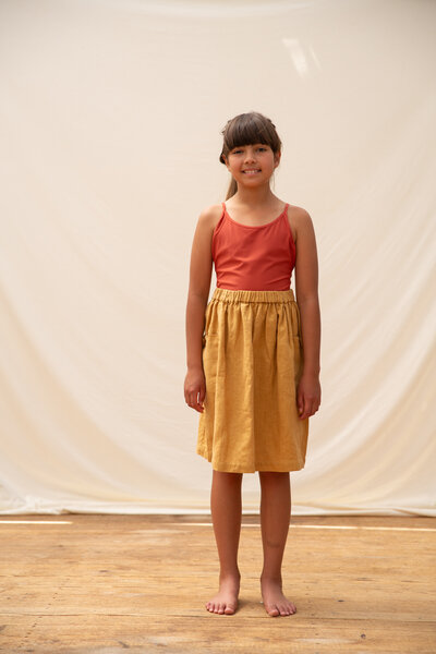Matona Rock für Kinder aus Leinen / Pocket Skirt von Matona