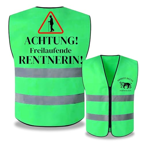 Matreeglam Renteneintritt Geschenk Rente Deko Weste Lustige Ruhestand Geschenke Pension Geschenk Mann Frau Abschiedsgeschenk Kollegin Rentnerin von Matreeglam