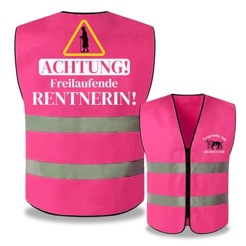 Matreeglam Renteneintritt Geschenk Rente Deko Weste Lustige Ruhestand Geschenke Pension Geschenk Mann Frau Abschiedsgeschenk Kollegin Rentnerin von Matreeglam