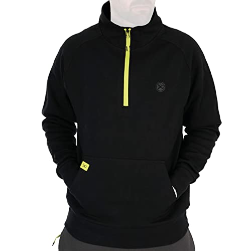 Fox Matrix Sweatshirt für Angler 1/4 Zip Sweat Black/Lime (Black Edition), Größe:XXXL von Matrix