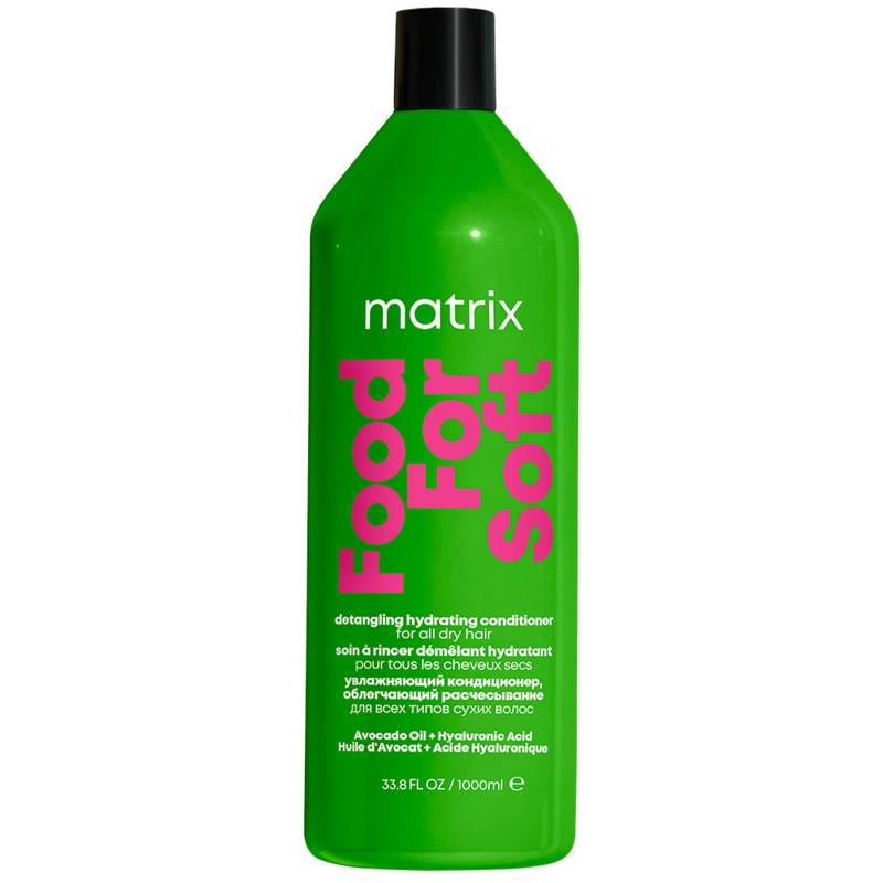 Matrix Food For Soft Entwirrspülung mit Avocadoöl und Hyaluronsäure für trockenes Haar 1000 ml von Matrix