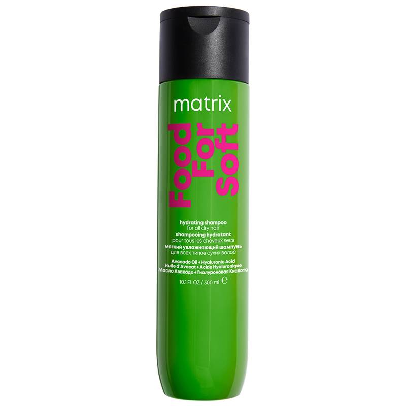 Matrix Food For Soft Feuchtigkeitsspendendes Shampoo mit Avocadoöl und Hyaluronsäure für trockenes Haar 300 ml von Matrix