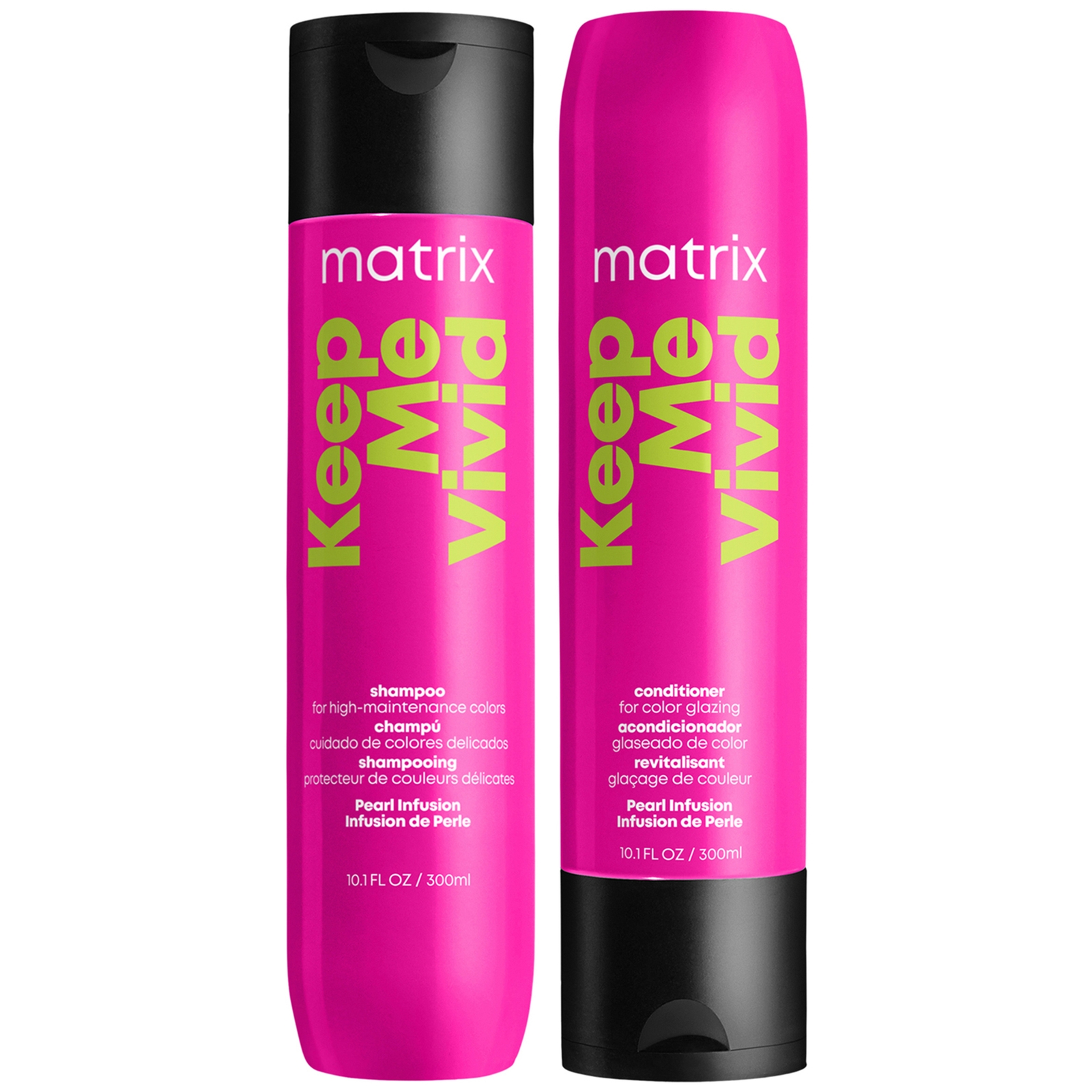 Matrix Keep Me Vivid Colour Protecting Shampoo and Conditioner Duo Set For High Maintenance Coloured Hair 300ml von Matrix