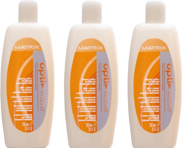 Matrix Opti.Wave normales bis schwer wellbares Haar 3 x 250 ml von Matrix