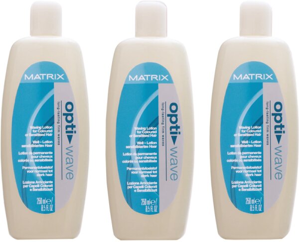 Matrix Opti.Wave sensibilisiertes und coloriertes Haar 3 x 250 ml von Matrix