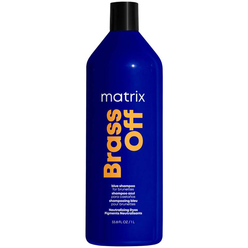 Matrix Total Results Brass Off Brunette Blue Shampoo für aufgehelltes brünettes Haar 1 L von Matrix