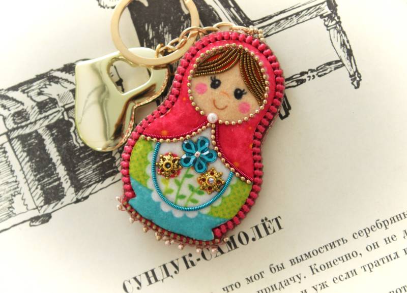 Stabile Matroschka Stickerei, Handgemachte Bambus Idee Für Küche Und Bad von MatryoshkaStoreArte