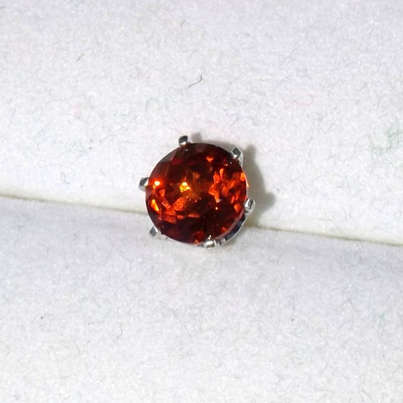 Wunderschöne Padparadscha Saphir Krawattennadel von MatsMachinations