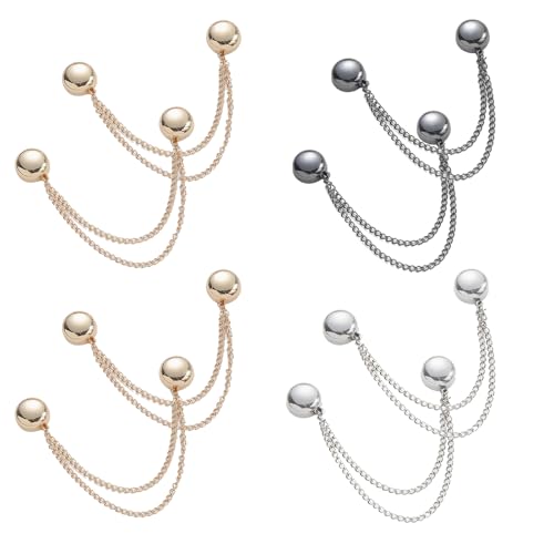 8 PCS Multifunktionale Magnetische Kleidungsklammern Leistungsstarke Hijab-Magnete für Damen Magnetische Kleidungsclips Kleidungsaccessoires für Hemden ärmel Usw(vier Farben) von Matsizen