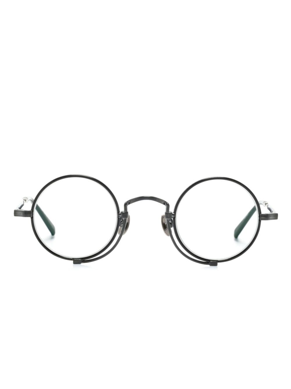 Matsuda 10103HI Brille mit rundem Gestell - Schwarz von Matsuda