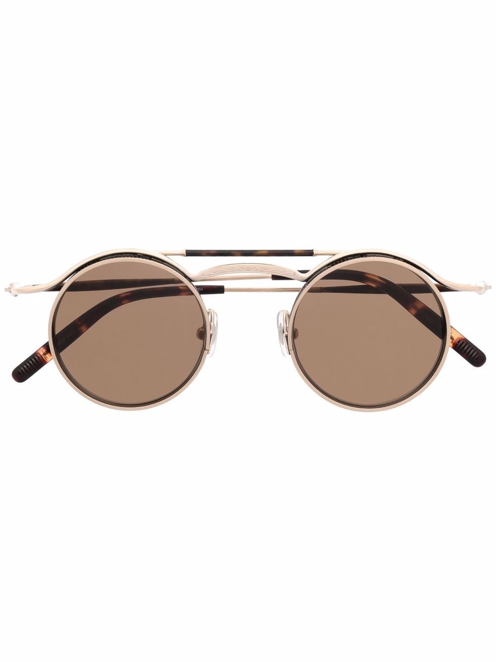 Matsuda Sonnenbrille mit rundem Gestell - Gold von Matsuda