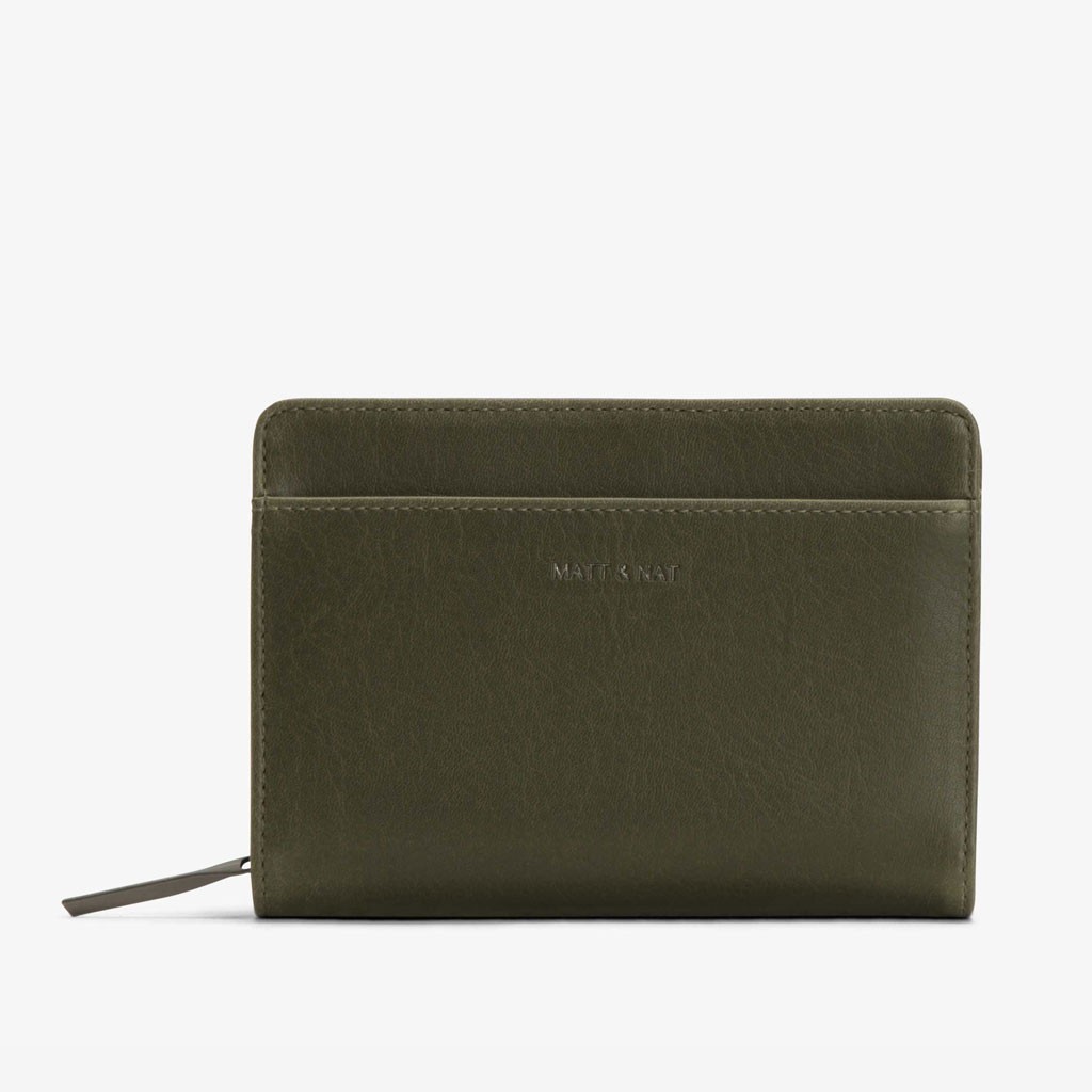 MATT & NAT Webber SM Vintage Wallet OLIVE von Matt and Nat