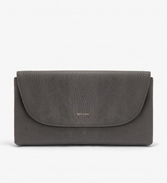 MATT & NAT vegane Clutch Charlotte Carbon von Matt and Nat