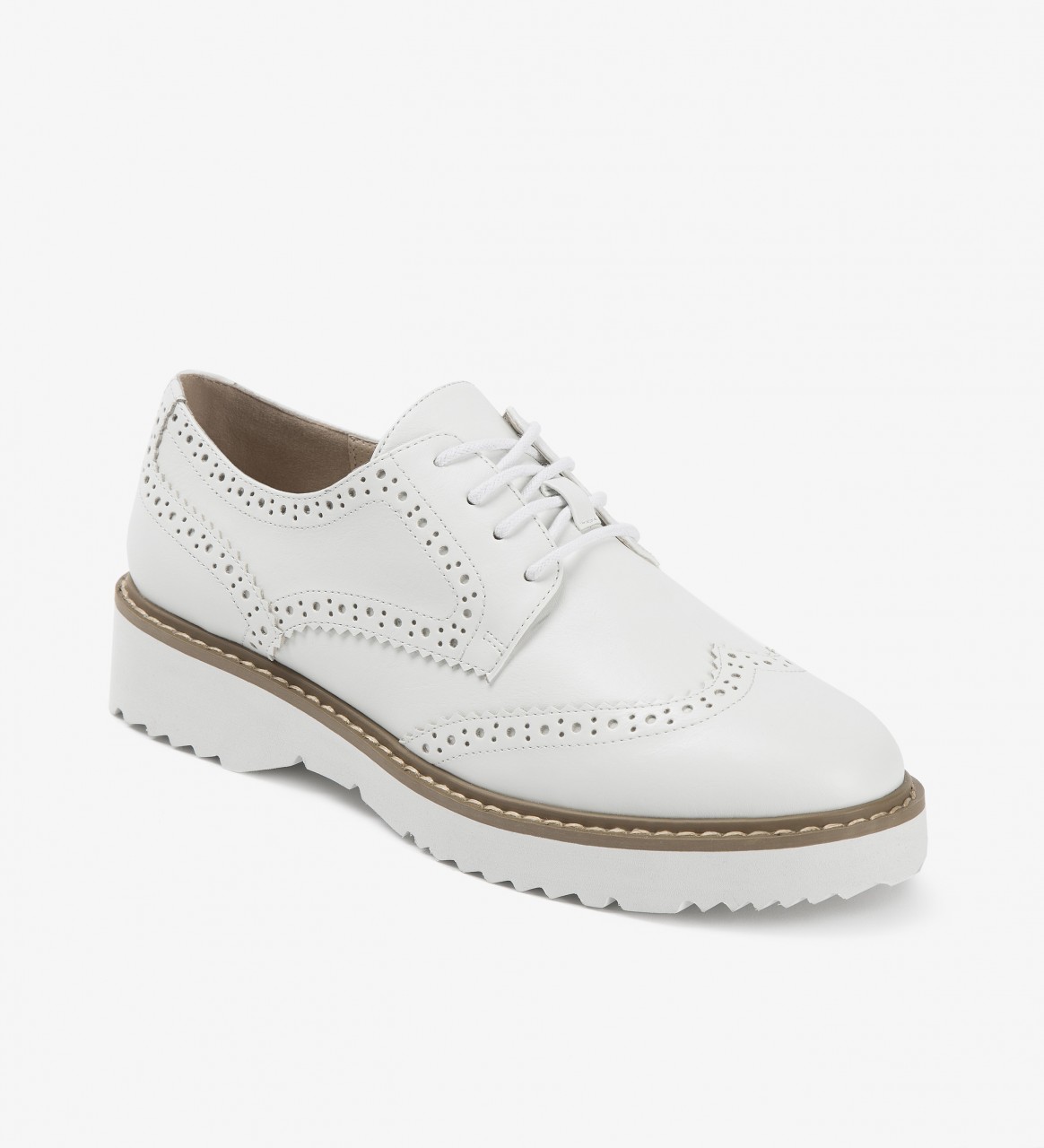 MATT & NAT vegane Oxford Schuhe Weiß 37 von Matt and Nat